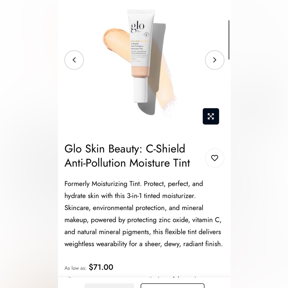 Glo Skin Beauty C-Shield Anti-Pollution Moisture Tint - Tan